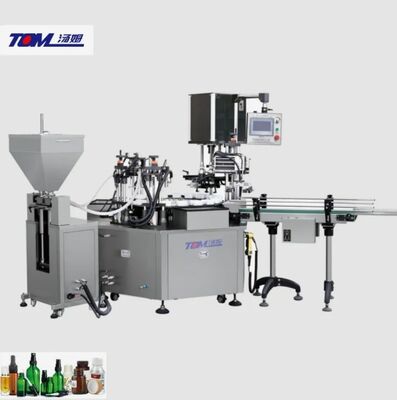 Buy Precision Digital Automatic Perfume Food Bottle Filling Labeling Capping Sealing Machine Motor High-Accuracy Mechanical System online manufacture