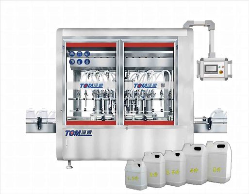 1L-5L Glyphosate Paraquat Liquid Pesticide Filling Machine Fully Automatic  Linear Type
