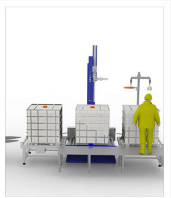 One Head Lubricant Filling Machine 200-1000KG Semi Automatic Weigh Filler