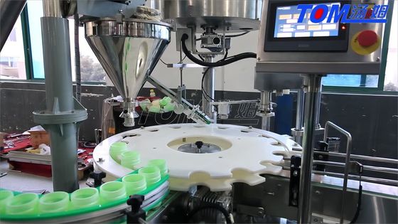 Fully Automatic PLC Controlled Powder Packing Machine For Bottles