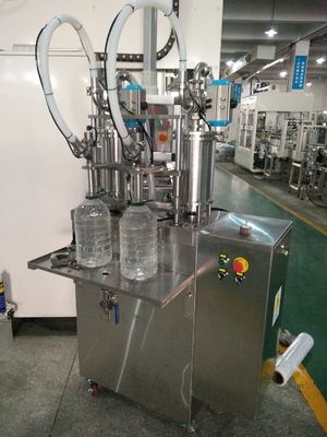 1L-5L Piston Shampoo Filling Machine Semi Automatic 2 Nozzle
