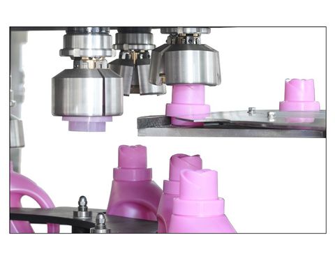 Laundry Detergent Automatic Capping Machine 4 / 6 / 8 Heads High Speed