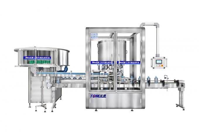 6000BPH PLC Controlled Rotary Capping Machines 8 10 12 Heads