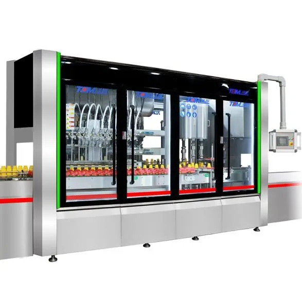 1l-5l Edible Oil Seasoning Oil Sauce Juice Vinegar High Speed Automatic Filling Capping And Packing Machine 4